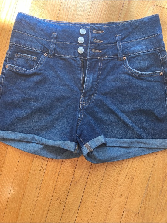 GAP Pants - Ibiza High-Waist Dark Blue Denim Shorts